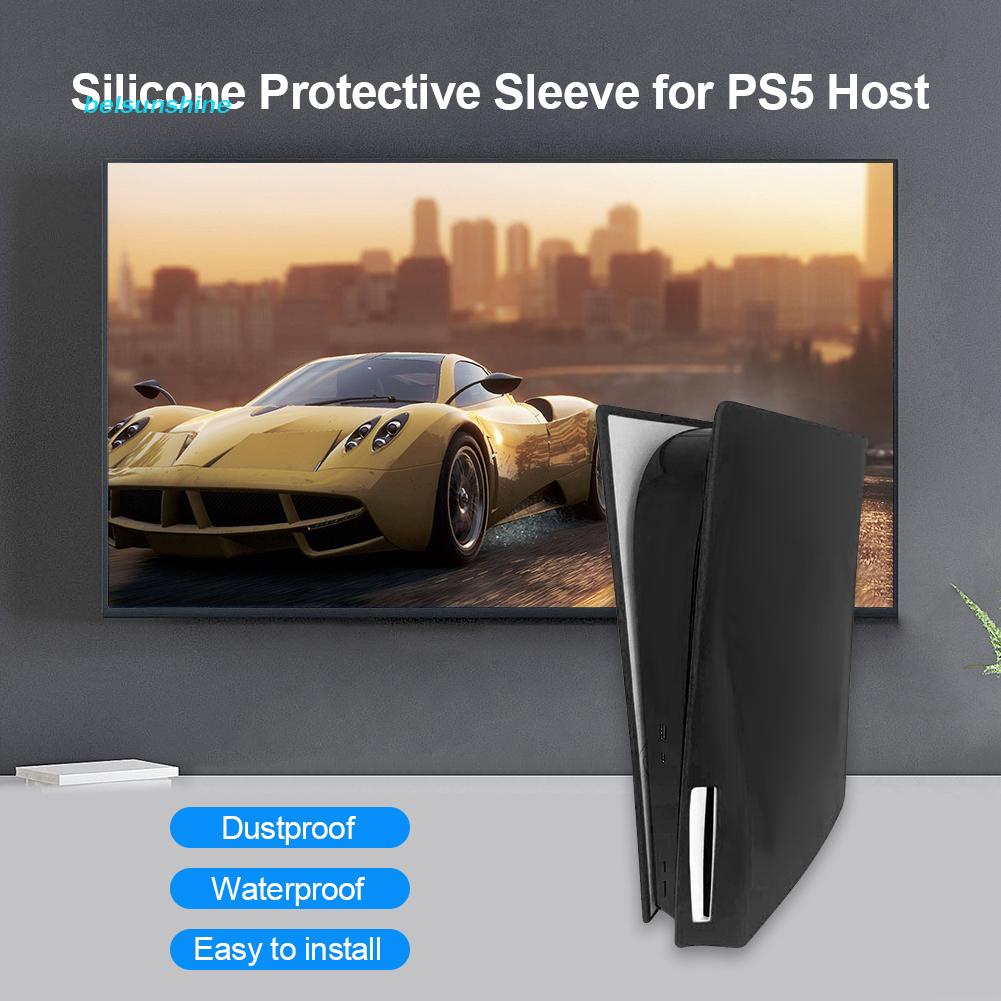 ฝาครอบคอนโซลเกม ซิลิโคน กันฝุ่น สําหรับ Sony PS5 Optical Drive Digital H [belsunshine.th]