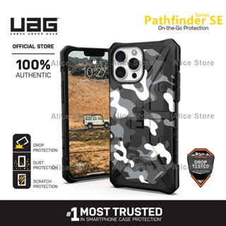 Uag Pathfinder SE Camo Series เคสโทรศัพท์ สําหรับ iPhone 13 Pro Max / 13 Mini พร้อมฝาครอบป้องกัน - สีขาว