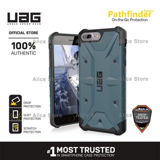 Uag Pathfinder Series เคสโทรศัพท์ สําหรับ iPhone 7 Plus / iPhone 8 Plus พร้อมฝาครอบป้องกัน แบบทหาร - สีน้ําเงินกรมท่า