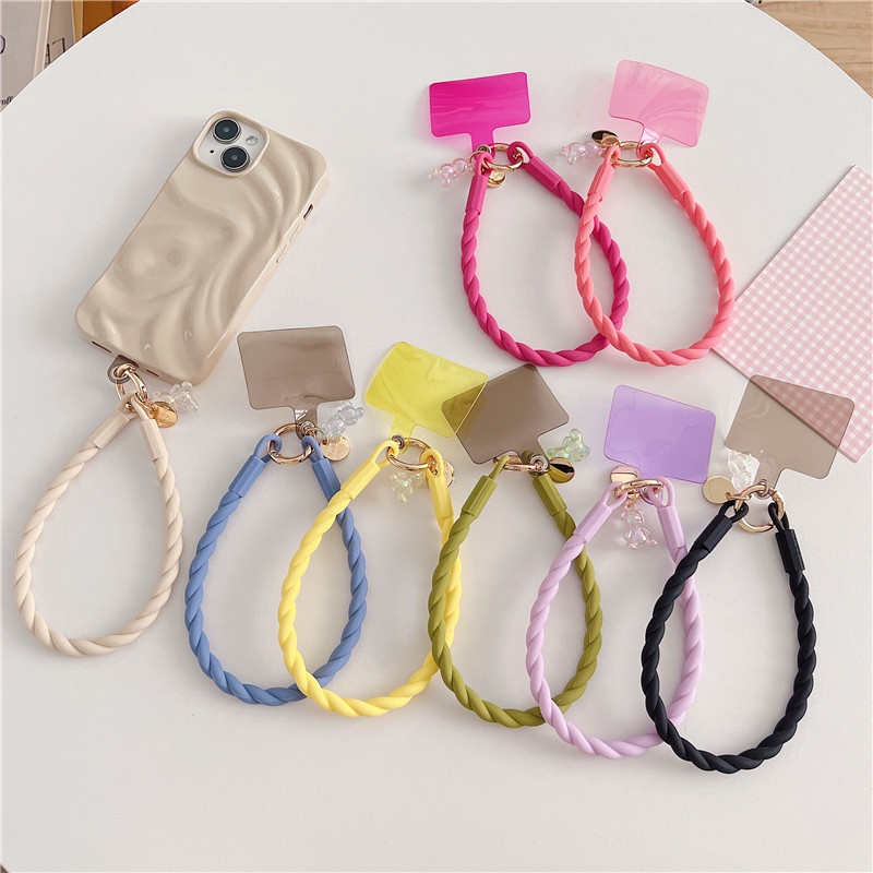 สายคล้องข้อมือซิลิโคน รูปหมีน่ารัก เรืองแสง ป้องกันการสูญหาย 16 สี
