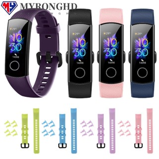 Myronghd สายนาฬิกาข้อมือ สีสันสดใส แบบเปลี่ยน สําหรับ Honor Band 5 4