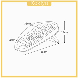 [Kokiya] อ่างอาบน้ําเด็ก แบบพับได้ แห้งเร็ว กันลื่น สําหรับห้องน้ํา กลางแจ้ง ท่องเที่ยว ในร่ม