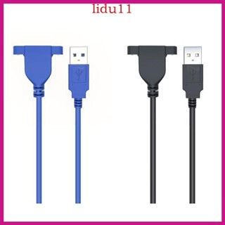 Lid สายเคเบิลต่อขยาย USB 3 0 USB 3 0 USB 2 0 ตัวผู้ เป็นตัวเมีย พร้อมสกรู สําหรับคอมพิวเตอร์อุตสาหกรรม P