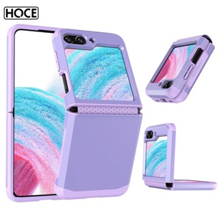 Hoce ZFlip5 2In1 เคสโทรศัพท์มือถือ TPU ผิวด้าน กันกระแทกสี่มุม สําหรับ Samsung Galaxy ZFlip4 ZFlip3 5G flip5 flip3