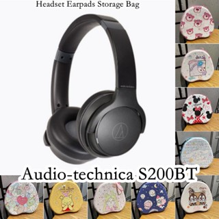 【คุณภาพสูง】กล่องเคสหูฟัง ลายการ์ตูนหมีสตรอเบอร์รี่ สําหรับ Audio-technica S200BT S200BT