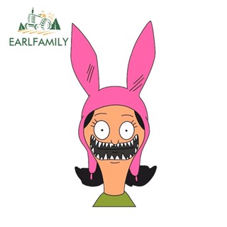 Earlfamily สติกเกอร์ไวนิล ลาย Louise Belcher กันแดด 13 ซม. สําหรับติดตกแต่งประตูรถยนต์