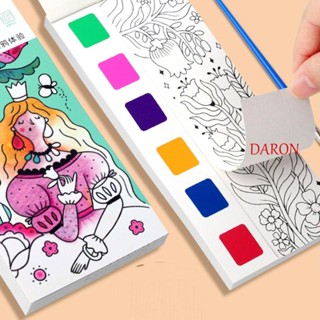 Daron Gouache สมุดวาดภาพกราฟฟิตี้ ที่คั่นหนังสือ DIY สมุดวาดภาพกราฟฟิตี อุปกรณ์ศิลปะโรงเรียน กระดาษสีน้ํา อุปกรณ์วาดภาพ ชุดหนังสือเส้นขยุกขยิกเปล่า