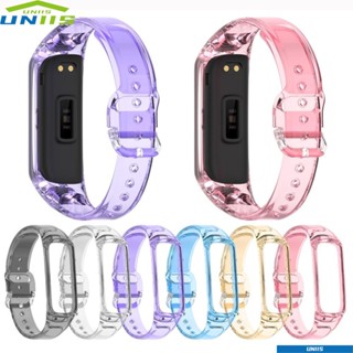 Uniis สายนาฬิกาข้อมือแฟชั่น แบบนิ่ม เปลี่ยนสีได้ สําหรับ Galaxy Fit 2 SM-R220