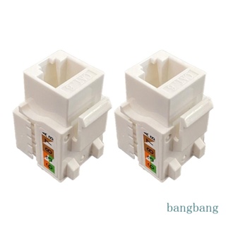 Bang แผ่นแจ็คคีย์สโตนอีเธอร์เน็ตติดผนัง พร้อมคัปเปลอร์หิน RJ45