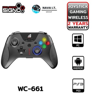 COINSคืน15%⚡FB9JMZV6⚡ SIGNO WC-661 EXCUBER WIRELESS จอยสติ๊ก GAMING CONTROLLER รับประกัน 2ปี