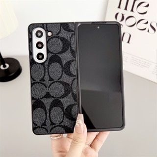 เคสโทรศัพท์มือถือหนัง PU พับได้ กันกระแทก หรูหรา สไตล์เรโทร สําหรับ Samsung Galaxy Z Fold 3 4 5 5G Z Fold5