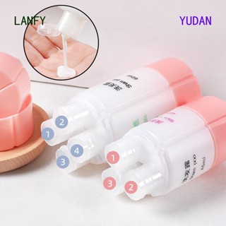 Yudan 4 In 1 ขวดเปล่า พร้อมฝาปิด สําหรับใส่แชมพู โลชั่น ครีมอาบน้ํา