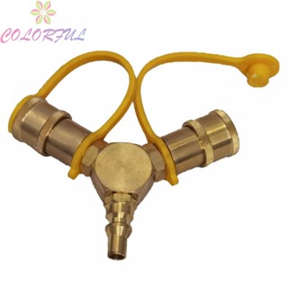 【COLORFUL】Y Splitter Adapter High-quality Solid Brass Solid Brass Which Has Anti-corrosion