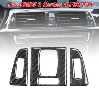 ⚡NEW 8⚡Car Front Air Vent Decals Carbon Fiber Decor Stickers For BMW 3 Series 4 F30 F31