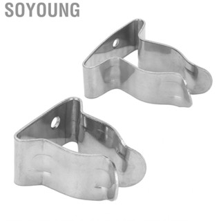 Soyoung Hook Spring Clamp Holder Stainless Steel Silver High Hardness Adjustable Sturdy  for Canoes Boat Yacht