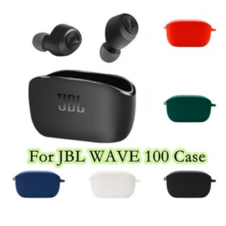 【ของแท้】เคสหูฟัง แบบนิ่ม สีพื้น สําหรับ JBL Wave 100 JBL Wave 100 TWS