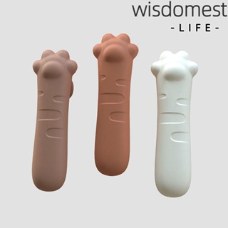 Wisdomest ฝาครอบมือจับประตู ซิลิโคน ป้องกันไฟฟ้าสถิตย์ กรงเล็บแมว อเนกประสงค์ ป้องกันการชนบ้าน