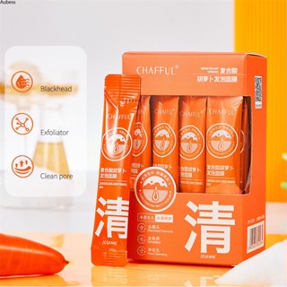 Chafful Fragrant Fuer Compound Carrot Cleaning Mud Film ใช้ Bubble Mask เพื่อลบสิวหัวดำ Aube