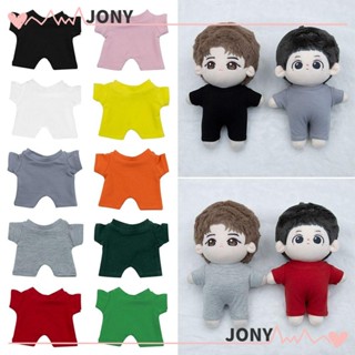 Jy1 เสื้อตุ๊กตา ผ้าฝ้าย 10 ซม. 10 สี อุปกรณ์เสริม สําหรับตุ๊กตา