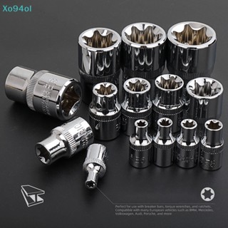 Xo94ol ชุดประแจซ็อกเก็ต E Type Torx Star Female E4-E24 สําหรับซ่อมแซม 14 ชิ้น