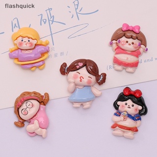 Flashquick 10 ชิ้น การ์ตูนน่ารัก เรซิน กีฬา สาว หลังแบน เจียรหลังเบี้ย พอดีโทรศัพท์ เดคโค อะไหล่ สมุด งานฝีมือ DIY ผม โบว์ อุปกรณ์เสริม ดี