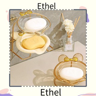 Ethel1 กล่องสบู่ สองชั้น ติดผนัง โบ จานสบู่ ลิ้นชัก อเนกประสงค์ ที่วางระบายน้ํา ที่ดูดสบู่ ห้องครัว