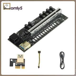 [Homyl5] การ์ดไรเซอร์ PCIe พร้อมสายเคเบิล USB 3.0 60 ซม. 6 Pins Ver018S PCIe