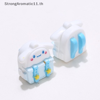 Strongaromatic กระเป๋านักเรียนเรซิ่น ลายการ์ตูน 3D Diy อุปกรณ์เสริม สําหรับตกแต่งบ้านตุ๊กตา 2 ชิ้น