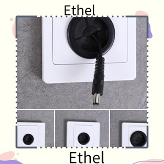 Ethel1 แผงสายไฟเปล่า แบบติดผนัง พร้อมแผ่นยาง สําหรับจัดเก็บสายเคเบิล 1 ชิ้น