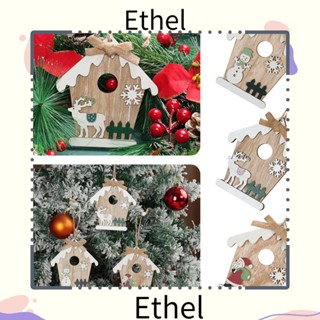 Ethel1 เครื่องประดับตกแต่งประตู เทศกาลคริสต์มาส แบบไม้