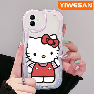 เคสโทรศัพท์มือถือแบบนิ่ม ใส กันกระแทก ลายการ์ตูนเฮลโลคิตตี้น่ารัก สีสันสดใส สําหรับ Samsung A04 A04E M04 F04