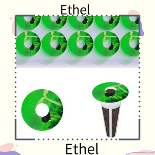 Ethel1 สติกเกอร์ฉลาก PVC ไฮโดรโปนิก ทรงกลม สําหรับปลูกต้นไม้