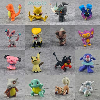 Mxmio ฟิกเกอร์ปิกาจู Abra Bulbasaur Charmander Vulpix Eevee ขนาด 3-9 ซม.