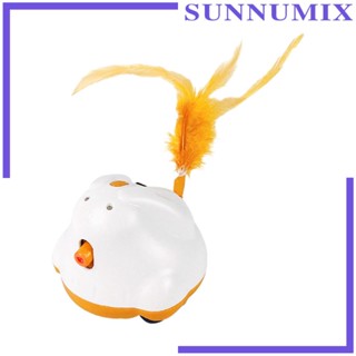 [Sunnimix] ของเล่นหุ่นยนต์แมวไฟฟ้าอัตโนมัติ ขนนก แบบชาร์จไฟได้ สําหรับแมวในร่ม