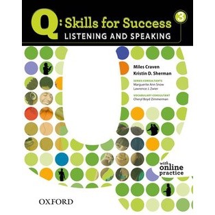 Bundanjai (หนังสือเรียนภาษาอังกฤษ Oxford) Q : Skills for Success 3, Listening &amp; Speaking : Students Book +Online