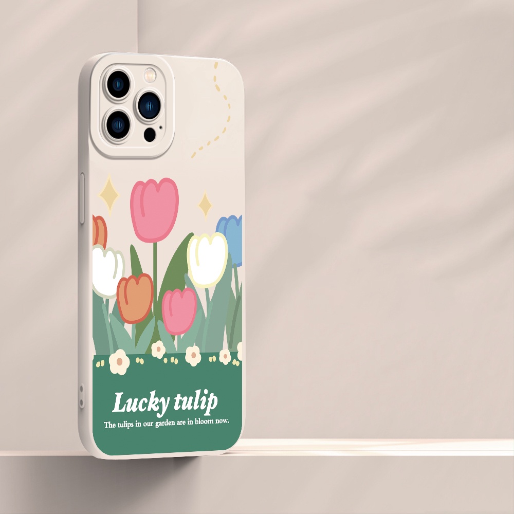 VIVO Y21 Y33S Y33T Y15S Y50 Y20 Y20S Y12S Y12A Y17 Y15 Y12 Y16 Y19 Y91C V25 V23 V23E V20 Pro 5G เคสวีโว่ Lucky Tulip เคส ราคา ถูกที่สุด ดีลบีเคเค แกลเลอรีภาพที่ 5