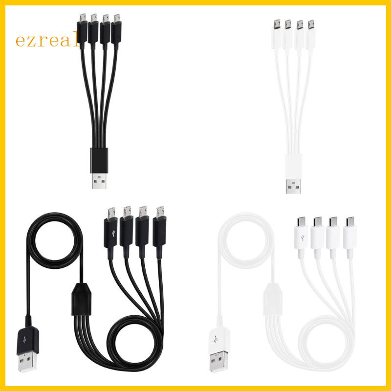 4 in 1 Micro USB Charger Cable Multi Charger Cable for School, Travel, Home Use