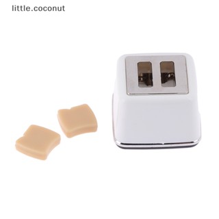 [little.coconut] เครื่องปิ้งขนมปัง สเกล 1/12 พร้อมขนมปังปิ้ง ขนาดเล็ก สําหรับตกแต่งบ้านตุ๊กตา