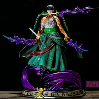 🔥สปอตสินค้า🔥ฟิกเกอร์ วันพีซ โมเดลฟิกเกอร์ โมเดล One Piece Roronoa Zoro figure โซโล - ฟิกเกอร์ Zoro Yan Mo One Piece Three Thousand Worlds ขนาด 36 ซม. ของเล่นสําหรับเด็ก