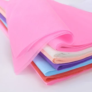กระดาษห่อช่อดอกไม้ ผ้าฝ้าย คละสี สําหรับตกแต่งเทศกาล แอปเปิ้ล DIY จํานวน 5 ชิ้น