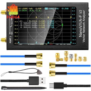 Nanovna-f V2 เครื่องวิเคราะห์เครือข่ายเวกเตอร์ HF VHF UHF VNA พร้อมพารามิเตอร์วัด 5000MAh