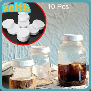 Zelth ฝาครอบสกรู กันรั่วซึม แบบเปลี่ยน สําหรับขวดโหลเมสัน 10 ชิ้น