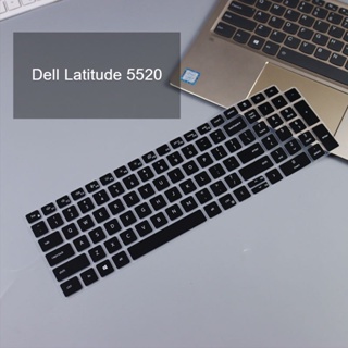 เคสคีย์บอร์ดแล็ปท็อป ซิลิโคนนิ่ม กันน้ํา กันฝุ่น 15.6 นิ้ว สําหรับ Dell Latitude 5520 Precision 3560 3571 3561