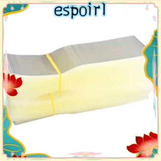 Espo หดความร้อน พลาสติก PVC 11*4 ซม. 4.3*1.57 นิ้ว แบบใช้แล้วทิ้ง สําหรับขวดเครื่องสําอาง ขวดโหลพลาสติก กระป๋องโลหะ ขวดมาสัน 400 ชิ้น