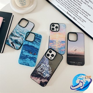 เคสโทรศัพท์มือถือ กันกระแทก ลายทิวทัศน์คลื่น สําหรับ iPhone 14 13 12 11 Pro Max i14 i13 i12 i11