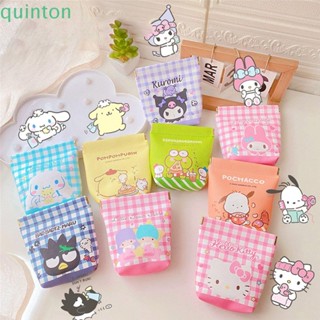 Quinton กระเป๋าเครื่องสําอาง หนัง Pu แบบพกพา ขนาดเล็ก ลาย Cinnamoroll