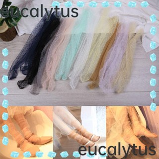 Eucalytus1 ถุงเท้าลูกไม้ ลายจุด ระบายอากาศ สไตล์เจ้าหญิง สําหรับผู้หญิง