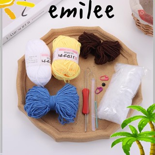 Emilee ชุดอุปกรณ์ถักโครเชต์ DIY สําหรับผู้เริ่มต้น