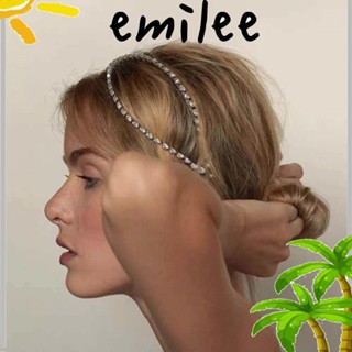 Emilee ที่คาดผม ประดับเพชรเทียม ขนาดใหญ่ หรูหรา สําหรับผู้หญิง