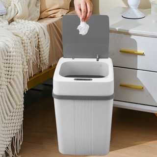  Family Shorage Motion Sensor Trash Can ถังขยะอัตโนมัติกันน้ำอัจฉริยะพร้อมฝาปิด สำหรับ ห้องนอน ห้องน้ำ ห้องครัว สำนักงาน